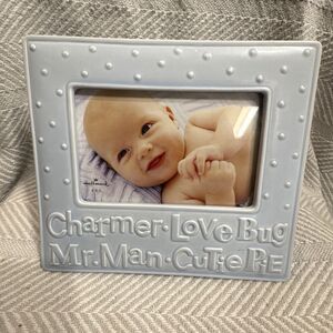 Hallmark Boy Blue Photo Frame - Holds 6 x 4 photo Charmer Mr.Man